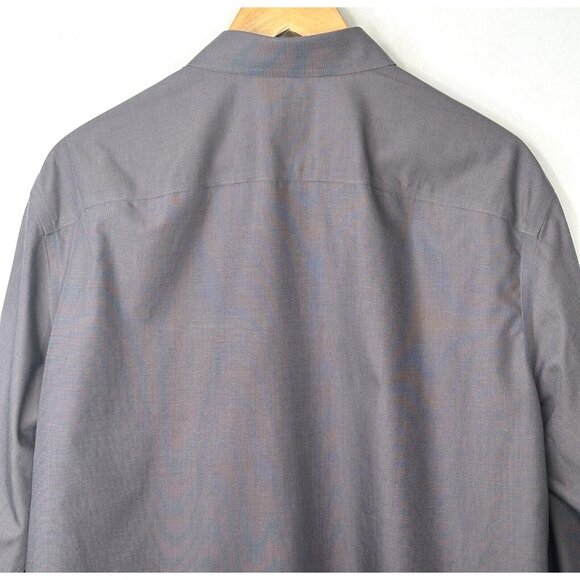 UNTUCKit Mens Button Up Shirt Wrinkle Free Cotton Sanglovese 03046 Grey Sz XL - Picture 5 of 12